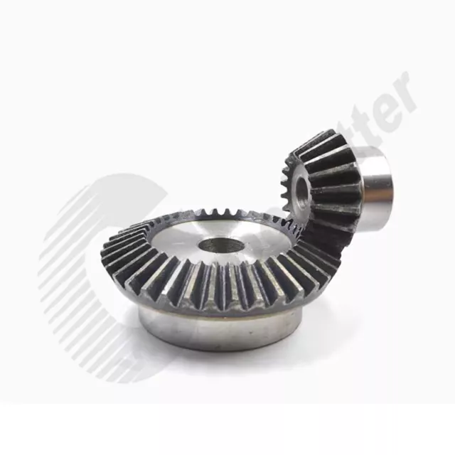 Metal Bevel Gear Set #45 Steel 90° 1.5M~3M Teeth Quenching Miter Gears Burr Hole