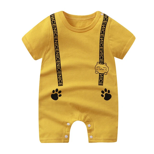 Newborn Infant Baby Boy Girl Kids Cotton Romper Jumpsuit Bodysuit Clothes Outfit