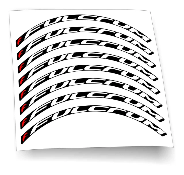 Kit adesivi cerchi bici bdc Zipp colori a scelta 12 pezzi wheel sticke