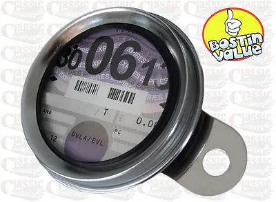 Universal Motorcycle & Scooter Stainless Steel Tax Disc Licence Holder