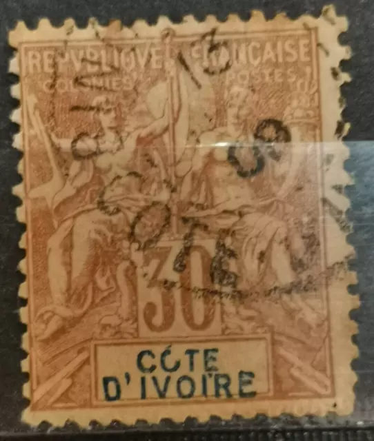 Côte d'Ivoire Scott# 12 utilisé 1892