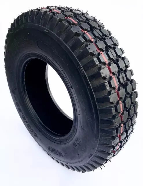 4.10/3.50-6 Mobility Scooter Block Tread Pneumatic Tyre 410/350 X 6"