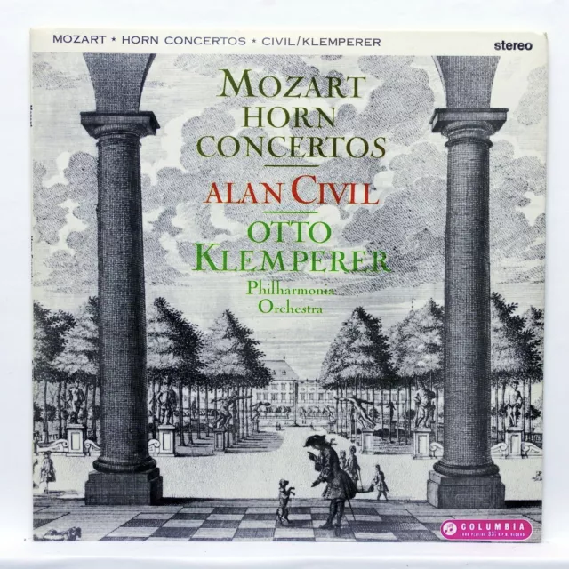 SAX 2406 - ALAN CIVIL, KLEMPERER - MOZART horn concertos - COLUMBIA LP EX+