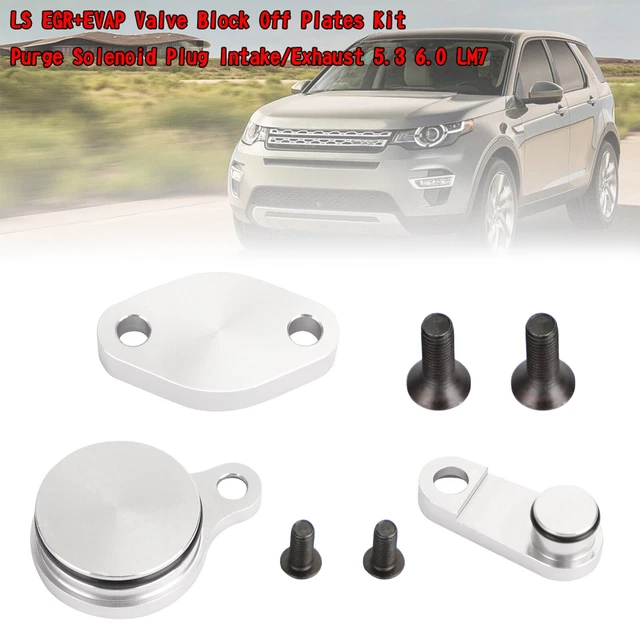 Ls Intake Block Off LS EGR+EVAP VALVE Block Off Plates Kit Purge Solenoid Plug Intake ...