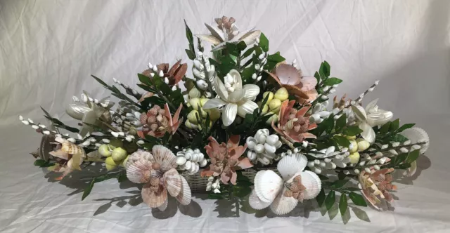 Large (21") Multicolor Philippine Seashell Bouquet Table Decor