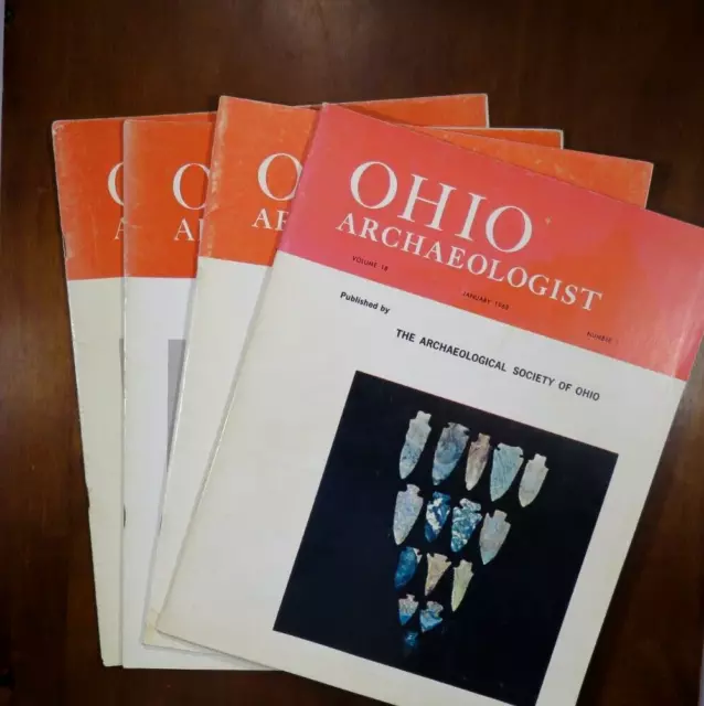 Ohio Archaeologist from 1968, Volume 18, issues 1 thru 4, All in good shape