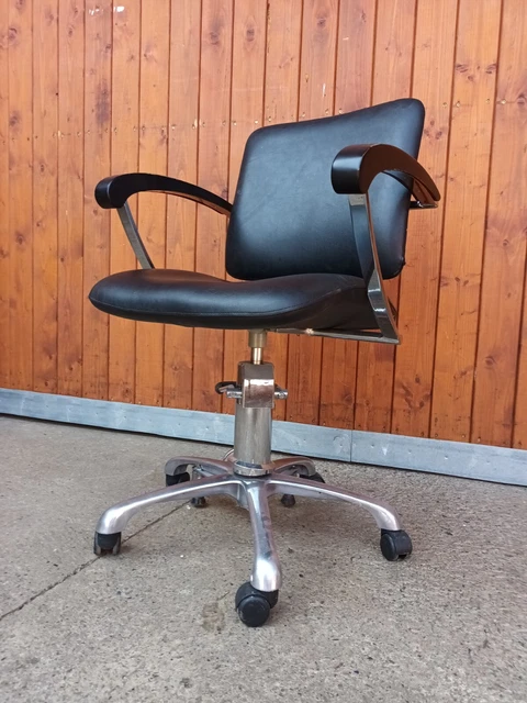 Friseurstuhl Vintage Cromo Barbiere Negozio di Tatuaggio Sedia Comair