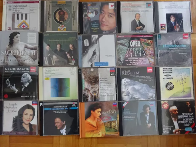 56 CDs SAMMLUNG Klassik Mendelsohn , Bach, Dvorak, Brahms Vivaldi Beethoven