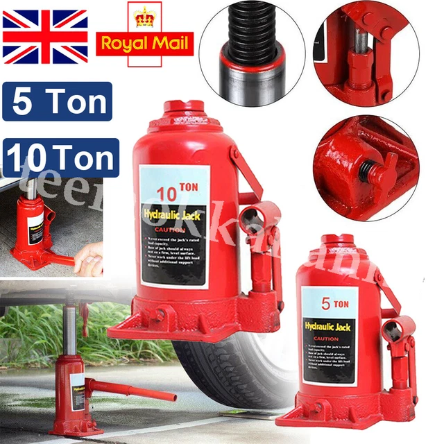5/10 Ton Hydraulic Bottle Lifting Jack Heavy Duty Truck Lorry Lift Ram Car UK