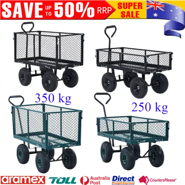 Heavy Duty Garden Cart Trolley Beach Festival Transport Wagon Hand Truck 250 kg