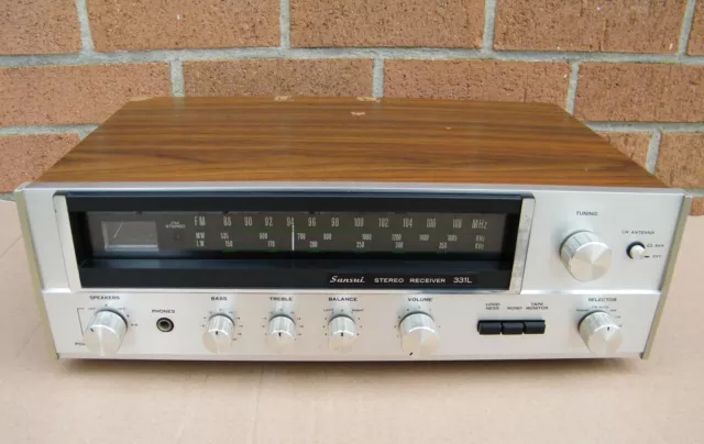 Ampli Tuner Vintage Sansui 331L Stereo Receiver 2X12W 8 ohms 331