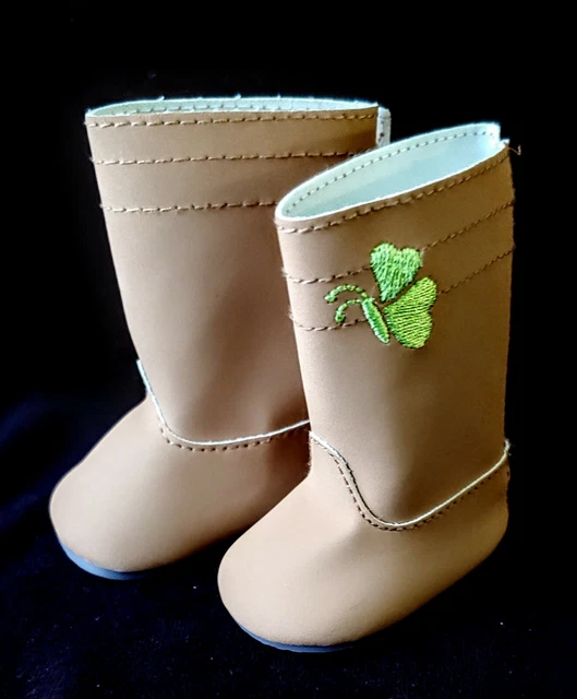 AMERICAN GIRL 18" DOLL True Spirit Boots w/Green Heart Butterflies