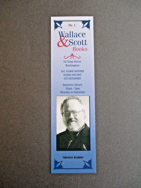 BOOKMARK Thomas Harris Writer Silence of the Lambs Portrait Wallace & Scott