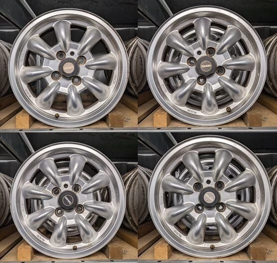 RARE SET OF 5 SAAB 900 9000 Ronal Minilite Design Alloys 6 X 15 