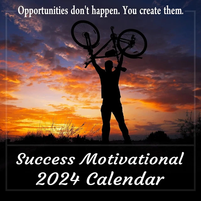 2024 SUCCESS MOTIVATIONAL Wall Calendar, Powerful Motivational, 28.71