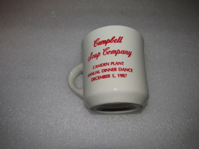 Campbell Soup Company MUG Camden NJ plant annual dinner dance 1987 in box RARE