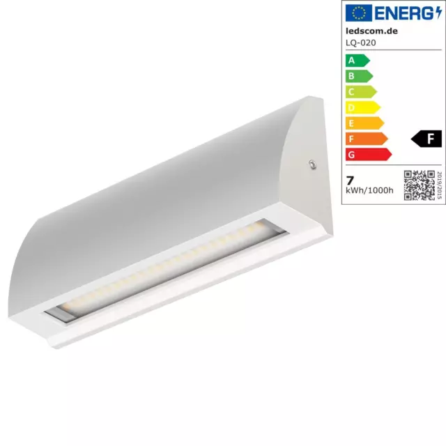 LED lámpara de pared / lámpara de escalera SEGIN para el exterior, IP54, plano,