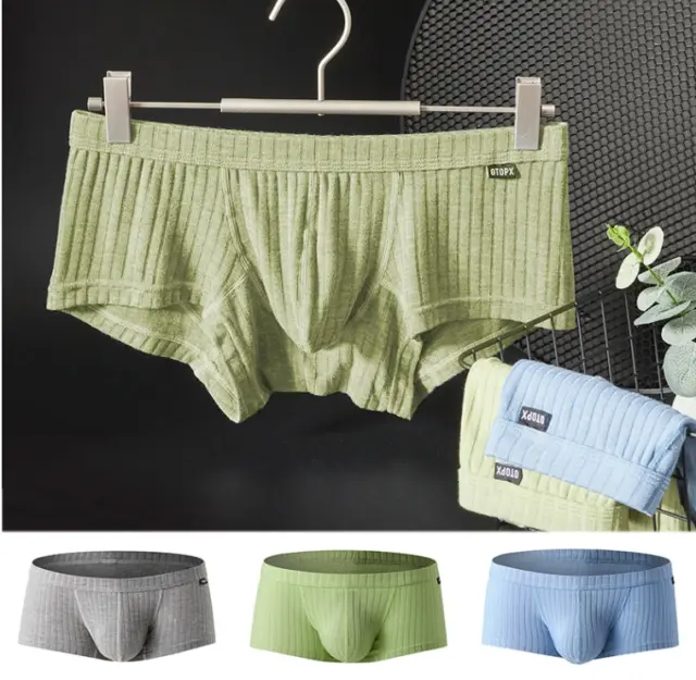 Sexy Mens Underwear Breathable Boxer Briefs Shorts Bulge Pouch Soft Underpants