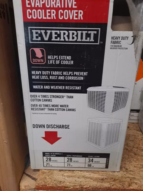 Everbilt Evaporative Cooler Cover DOWN Discharge Heavy Duty 28x28x34 in.  1 unit