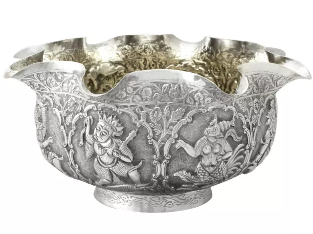 Burmese Silver Bowl - Antique Circa 1880