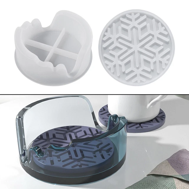 DIY Untersetzer Form Silikon Runde Untersetzer Halter Epoxy Casting Cups Mats