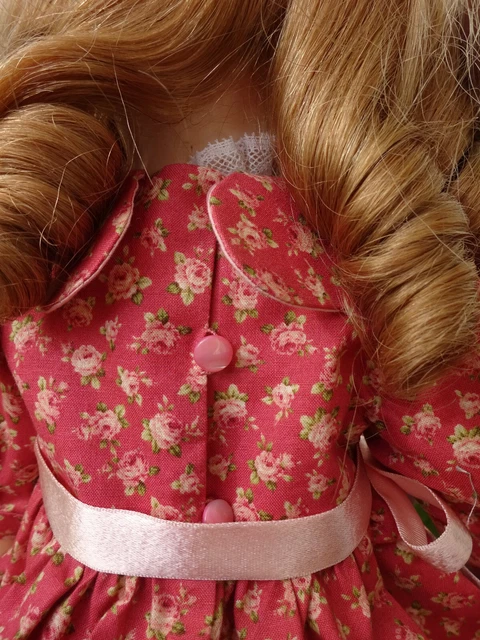 robe pour poupée  de 50  cm. Jumeau Bru Steiner tissus  fleuri   boutons anciens 3