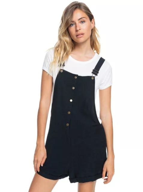 Roxy Women's Back to Goodbye Overalls Black Size Large NEW W TAG