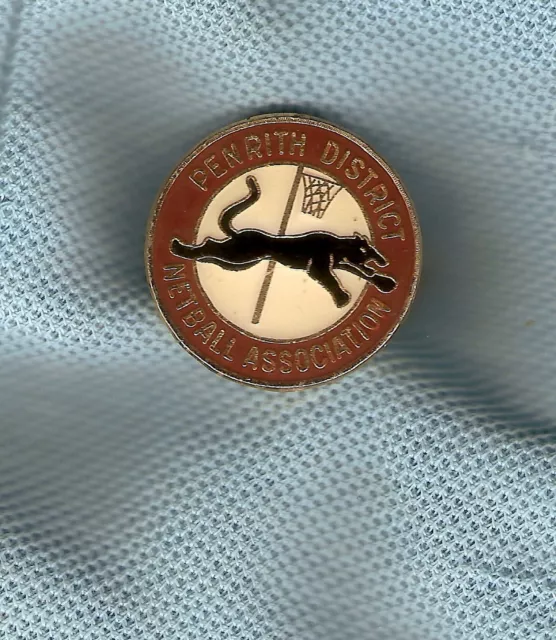 #D184.  Penrith District Netball Association  Lapel  Badge