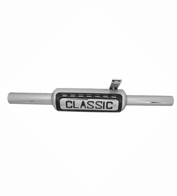 New For Royal Enfield Bullet Classic 350 500 Chrome Exhaust Silencer Classic