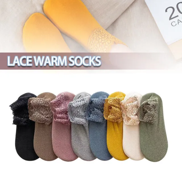 5PAIRS FASHION LACE Warmer Socks Women Ladies Girl Ankle Socks Non-Slip  Cotton £2.99 - PicClick UK