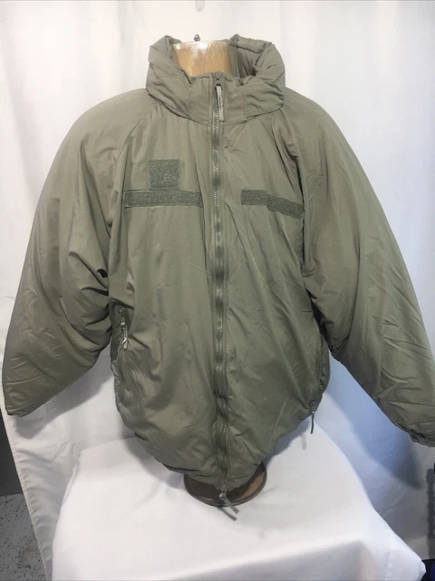 US Army Parka Extreme Cold Weather Size Large Reg Gen III Hooded Insulated ECWCS