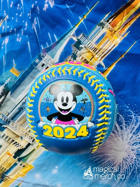 2024 Walt Disney World Disney Parks Collectible Baseball Mickey Minnie Mouse New