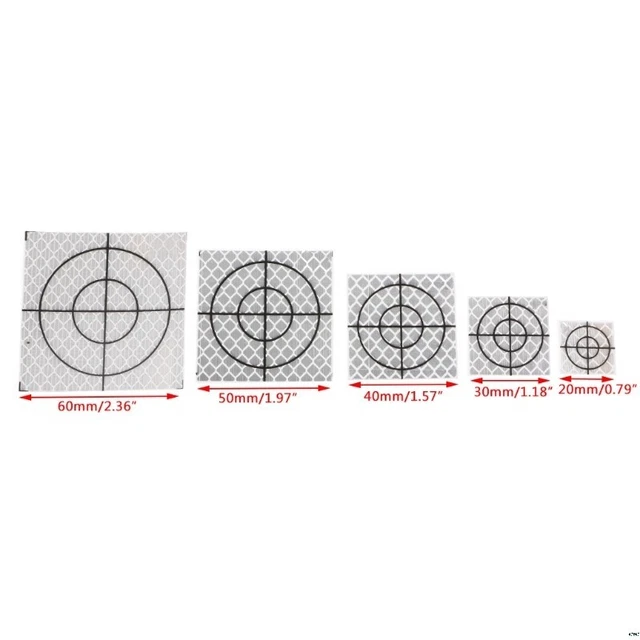 Réflecteur industriel durable 100*/set 20/30/40/50/60 mm surveillance acrylique