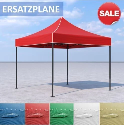 ERSATZDACH DACHPLANE FÜR Faltpavillon 3x3 m beige weiß grün blau