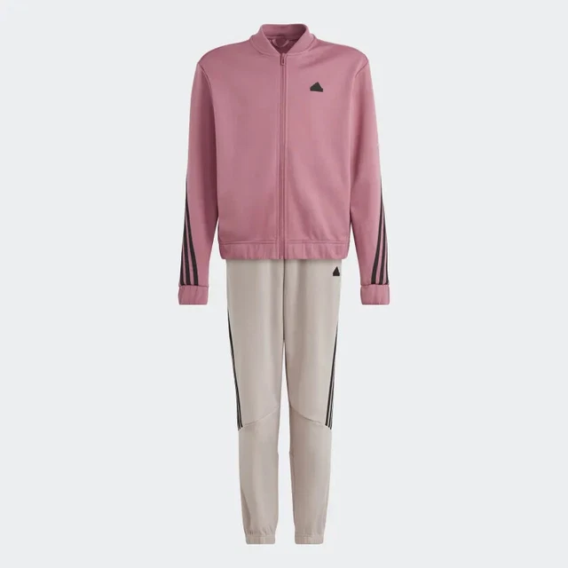 ADIDAS TUTA Bambini Unisex Sport Tempo Libero Scuola Con Zip Lunga Rosa Nero