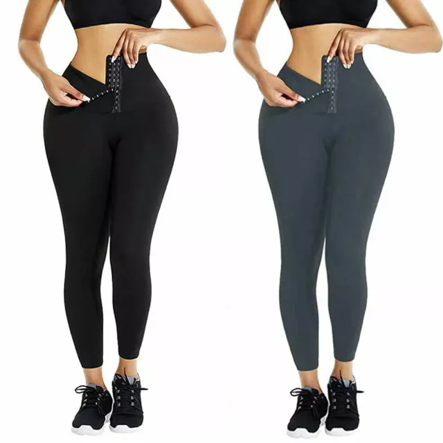 Women Waist Trainer Corset Cincher Yoga Pants Tummy Control Leggings Body Shaper