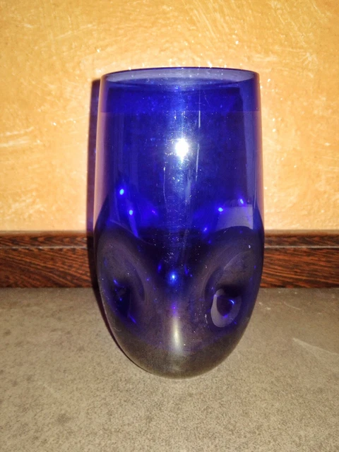 Bicchiere blu cobalto Vintage