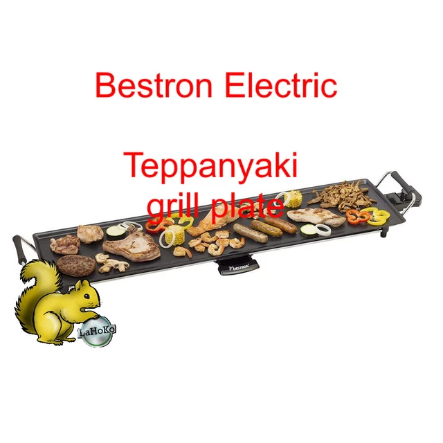 Bestron Electric Planch/Teppanyaki grill plate with non-stick coating #19-007