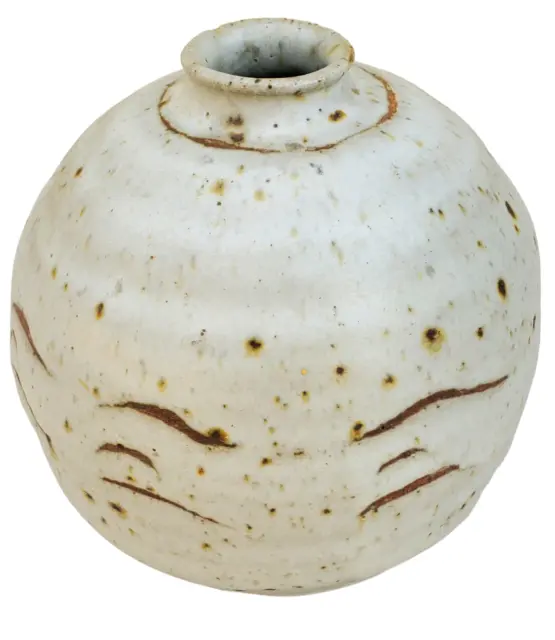 60's Mid Century Irene Eathgender Weed Pot Bud Vase Stoneware Studio Art Pottery