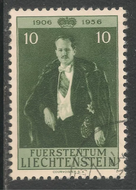 Liechtenstein #303 (A185) VF USED - 1956 10rp Prince Franz Joseph II