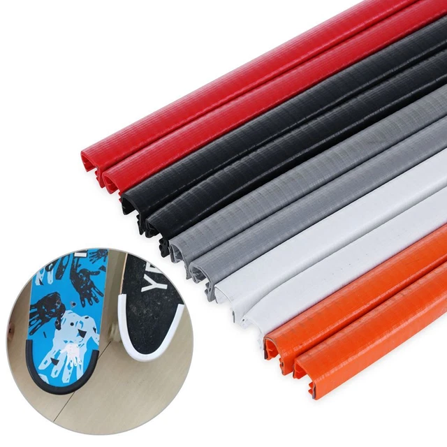 CHANNEL DESIGN CRASH Rubber Strip Skateboard Deck Guards Skateboards ...