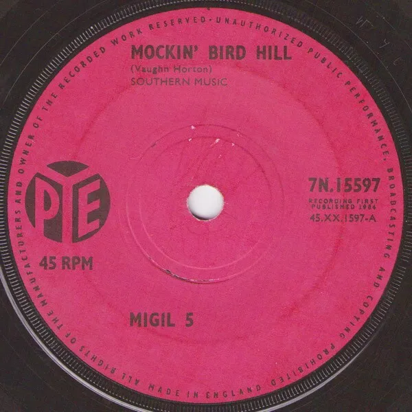 Migil Five - Mockin' Bird Hill (7", Single)