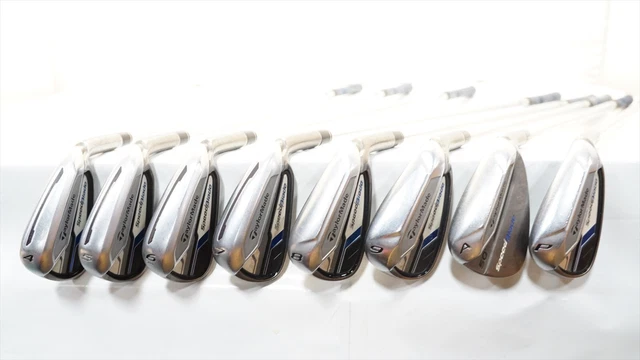 Taylormade Speedblade Iron Set 4-Pw, Aw Stiff Flex Fst Steel 1054019 Good