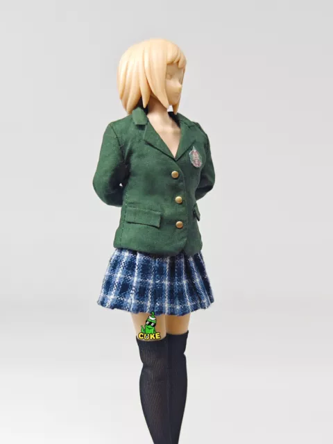CUKE TOYS 1/12 Female School Top Pleated Skirt Clothes Fit 6'' Action Figures