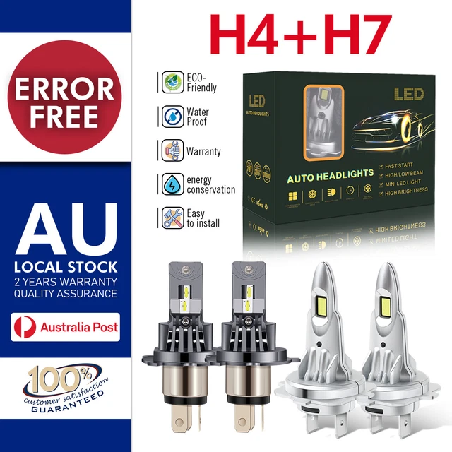 H4 LED Headlight Hi-Lo Bulb Conversion Kit Globes For BA BF FG Ford - Foto 10