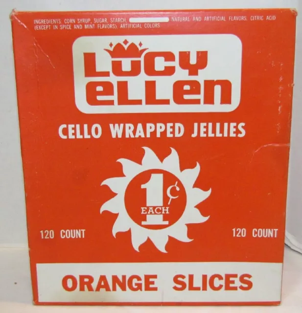 1960's Lucy Ellen Orange Slices Candy Box