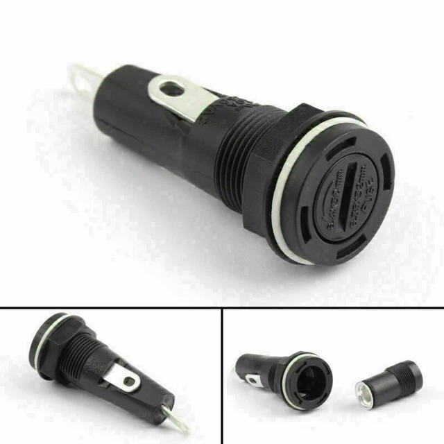 1 SCI R3-55B Panel Mount Chassis Fuse Holder For 6x30mm Glass Fuses 20A 250V S7
