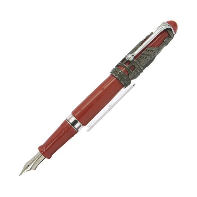 Aurora Wannian Pen Special Edition Florence Solid Silver Used-Good Quality Smtb-