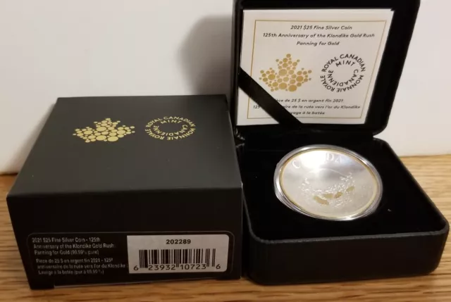 Canada - 2021 - $25 Klondike Gold Rush Anniversary Fine Silver Concave Coin