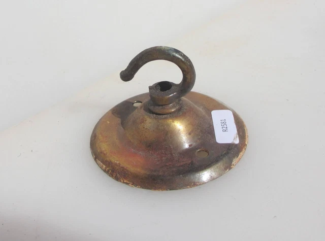 Vintage Iron Ceiling Light Holder Hook Hanger Bracket Rose Old Lantern Antique
